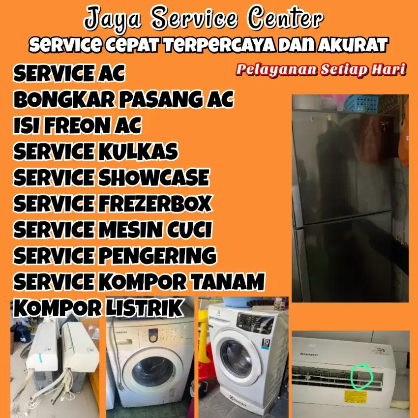 Service AC Mesin Cuci Bongkar Pasang AC Servis Kulkas Frezer Buduran