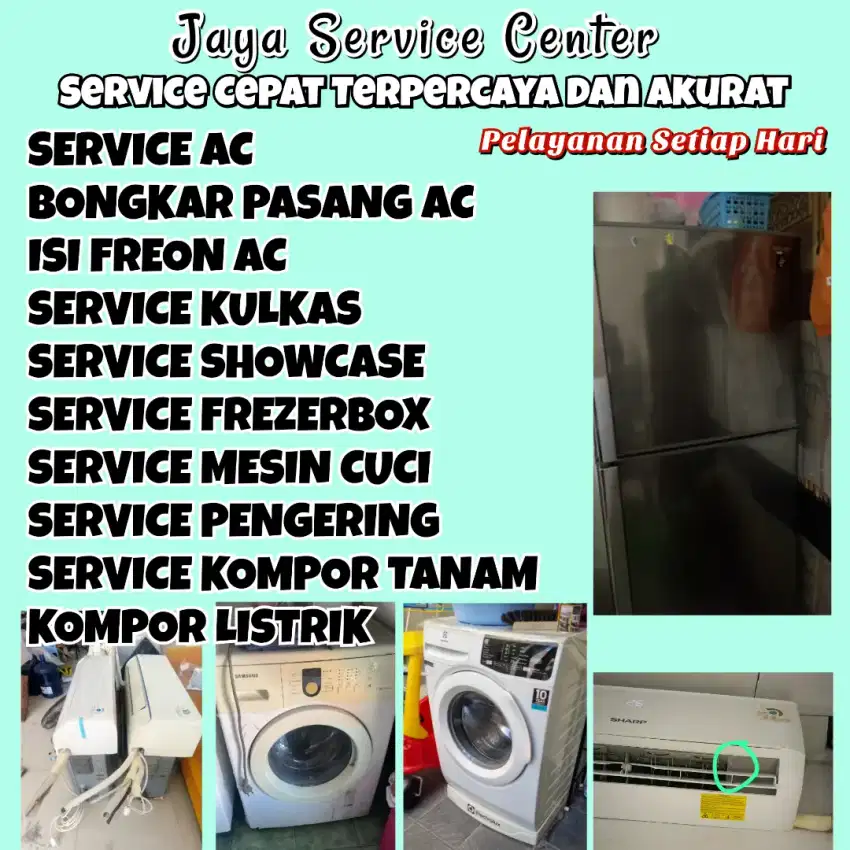 Service AC Bongkar Pasang AC Servis Mesin Cuci Kulkas Frezer Sidoarjo