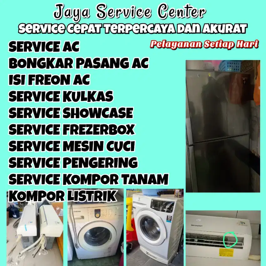 Service AC Kulkas Frezer Servis Mesin Cuci Bongkar Pasang AC Sukodono