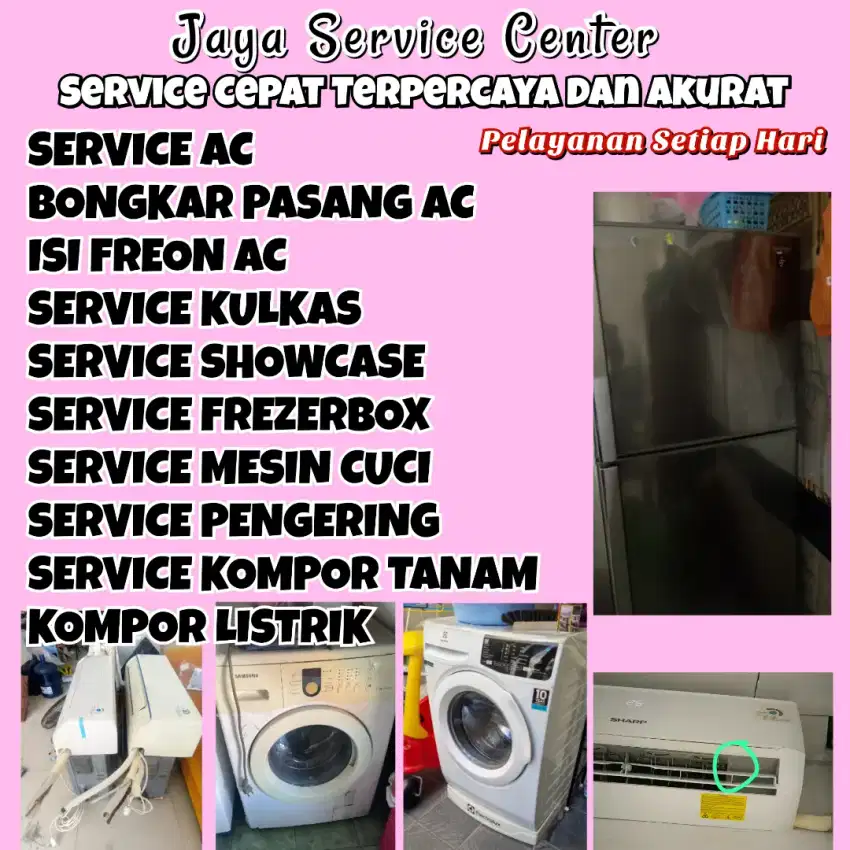 Service AC Kulkas Frezer Servis Mesin Cuci Bongkar AC Pasang AC Waru