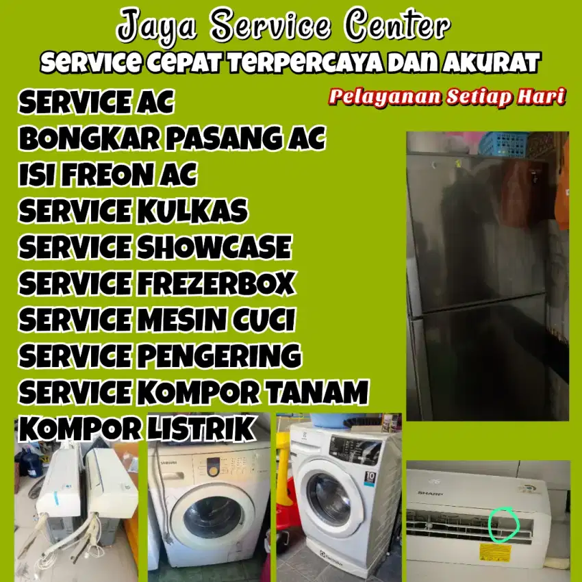 Service AC Kulkas Frezer Servis Mesin Cuci Bongkar Pasang AC Sawahan