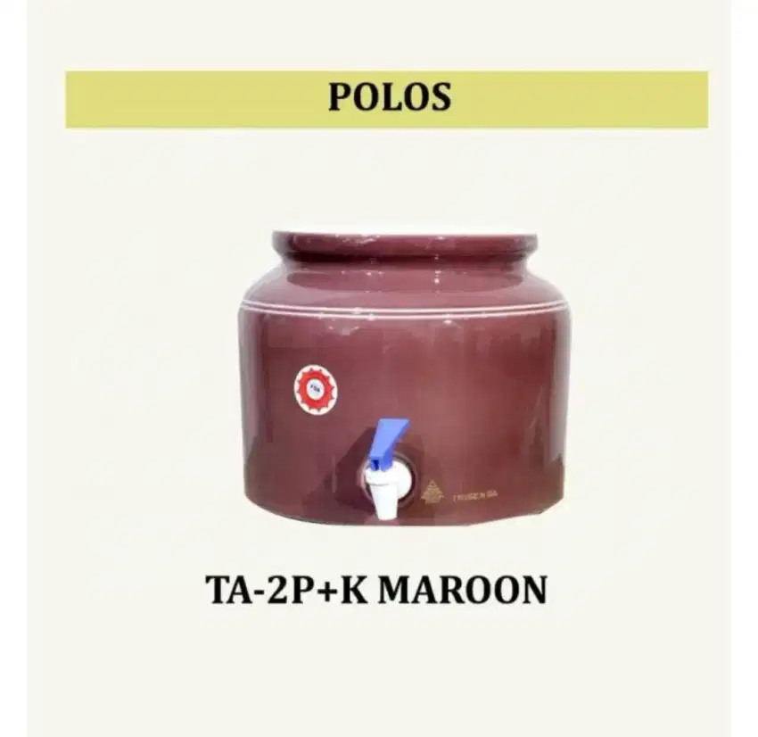 Guci air galon merah maroon trisensa
