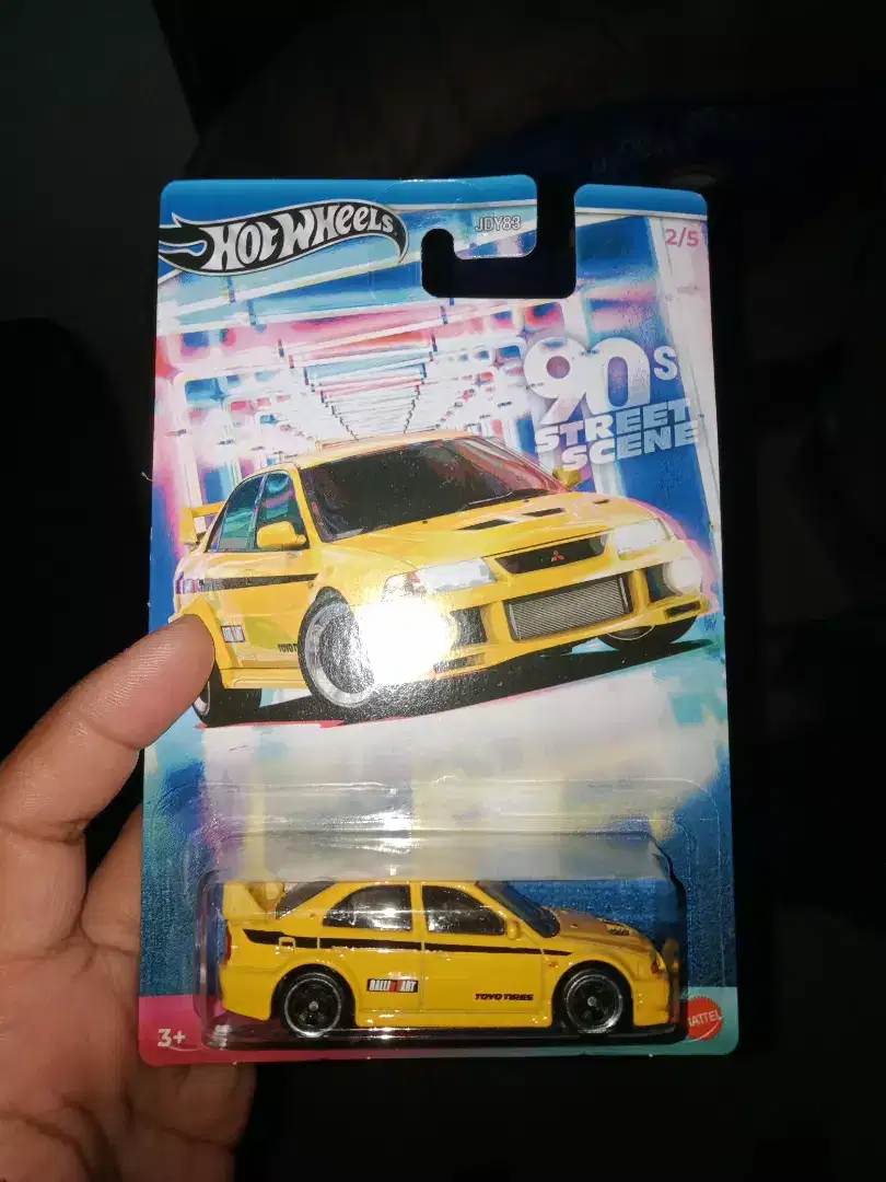 Hotwheels lancer evo diecast 90'street scene