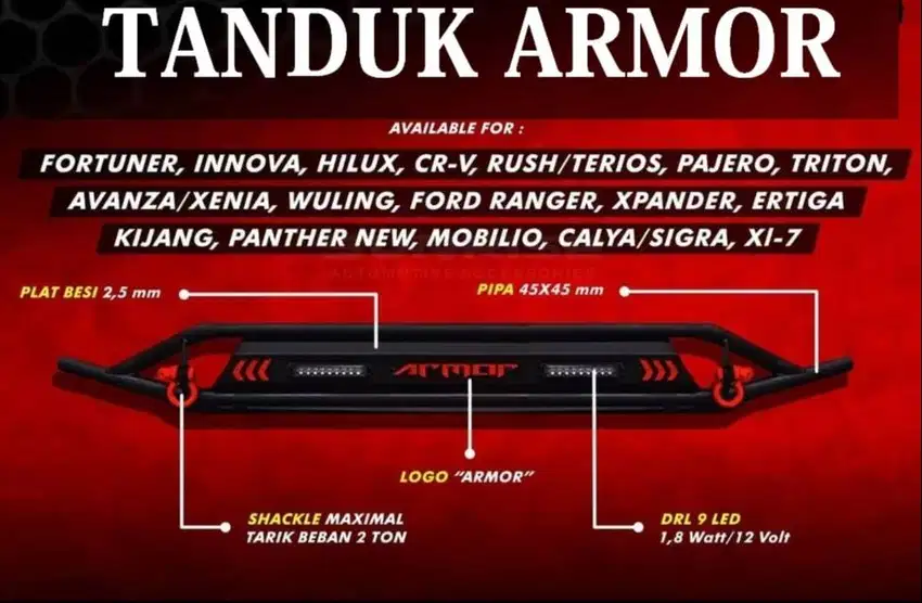 TANDUK MOBIL GUARD MODEL ARMOR AVANZA VELOZ 2022