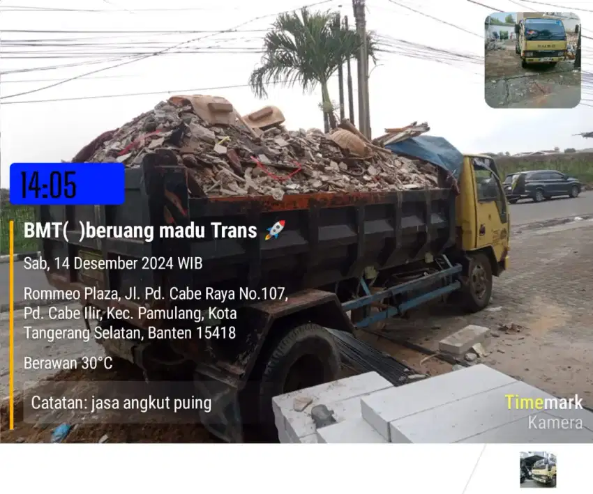 Jasa buang puing dan pengurugan