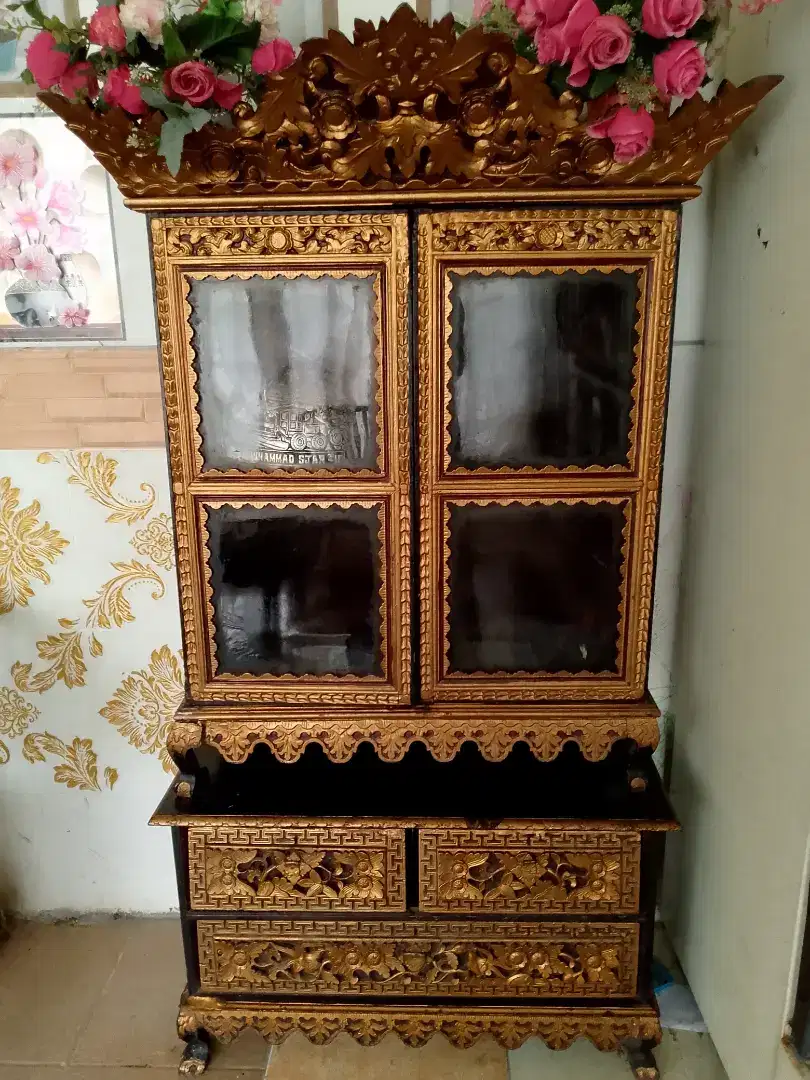 Dijual lemari penganten Palembang lamo antiq