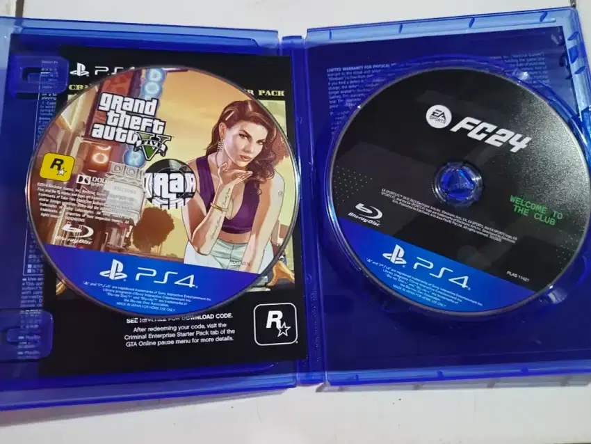 BD Kaset ps4 GTA V & FC24