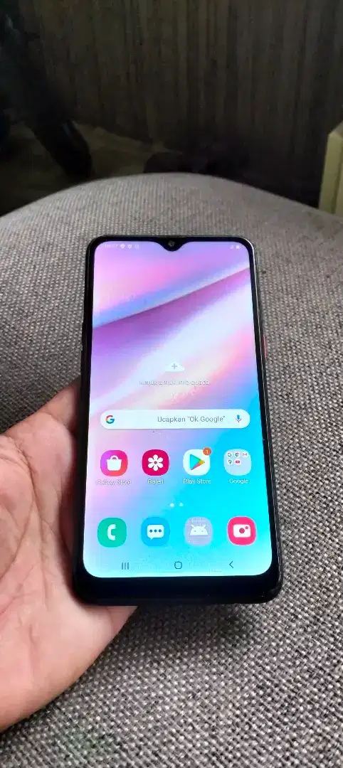 Samsung galaxy A10S 4G LTE 2/32 sidik jari batangan normal siap pakai