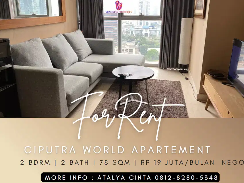 Disewakan Ciputra World Apartment Orchard Tower 2BR Full Furnished