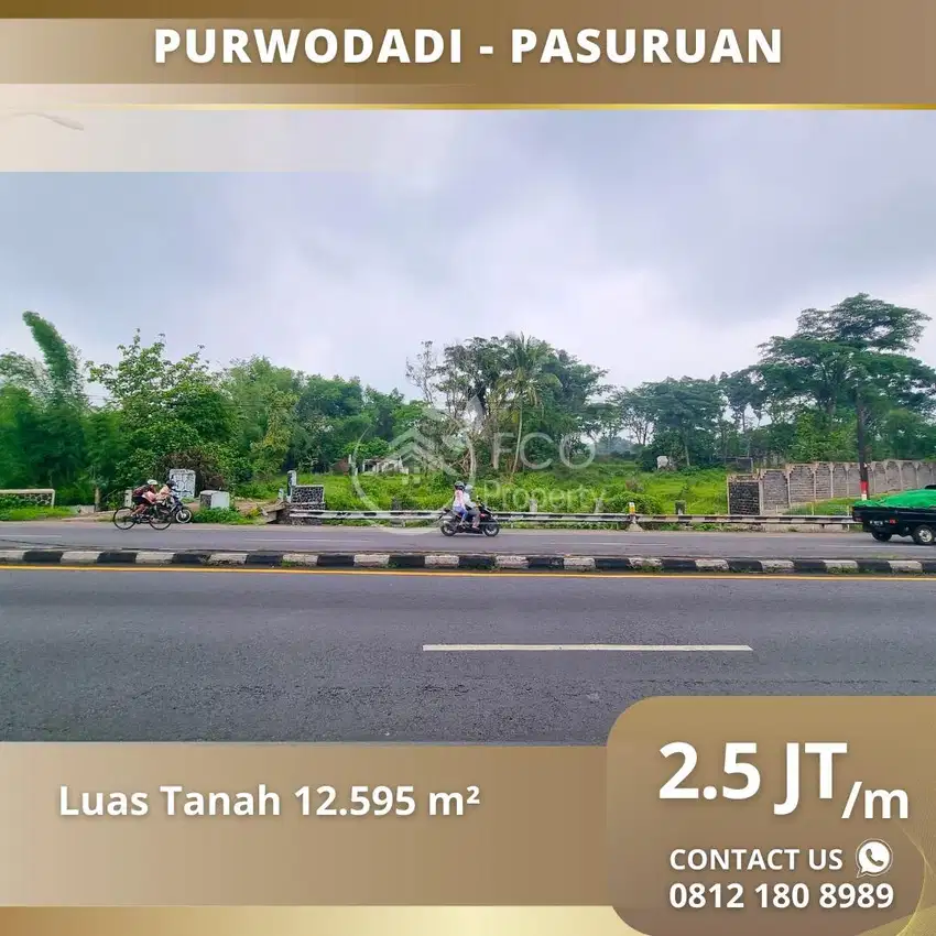 Tanah Luas 1.2 Hektar Purwodadi Pasuruan