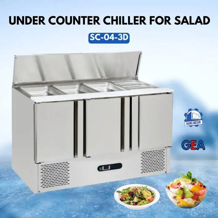 GEA UNDERCOUNTER SALAD CHILLER SC-04-3D