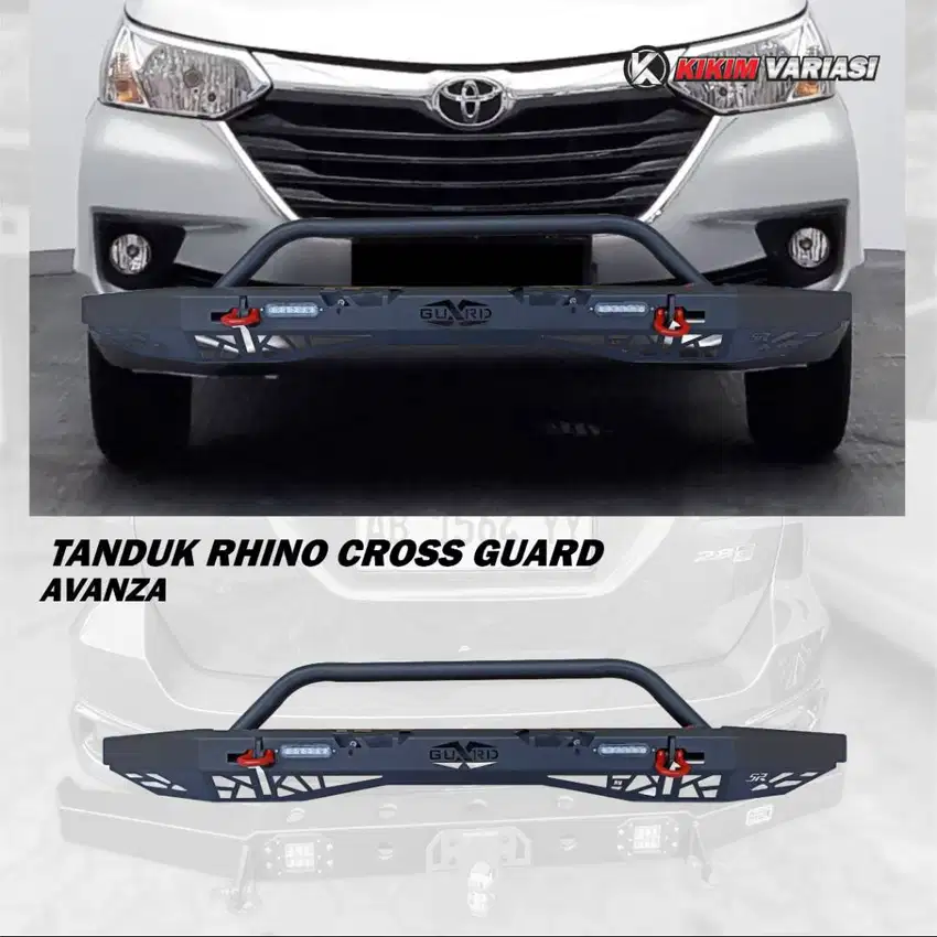 TANDUK GUARD AVANZA MODEL CROSSGUARD HITAM,MERAH,SILVER