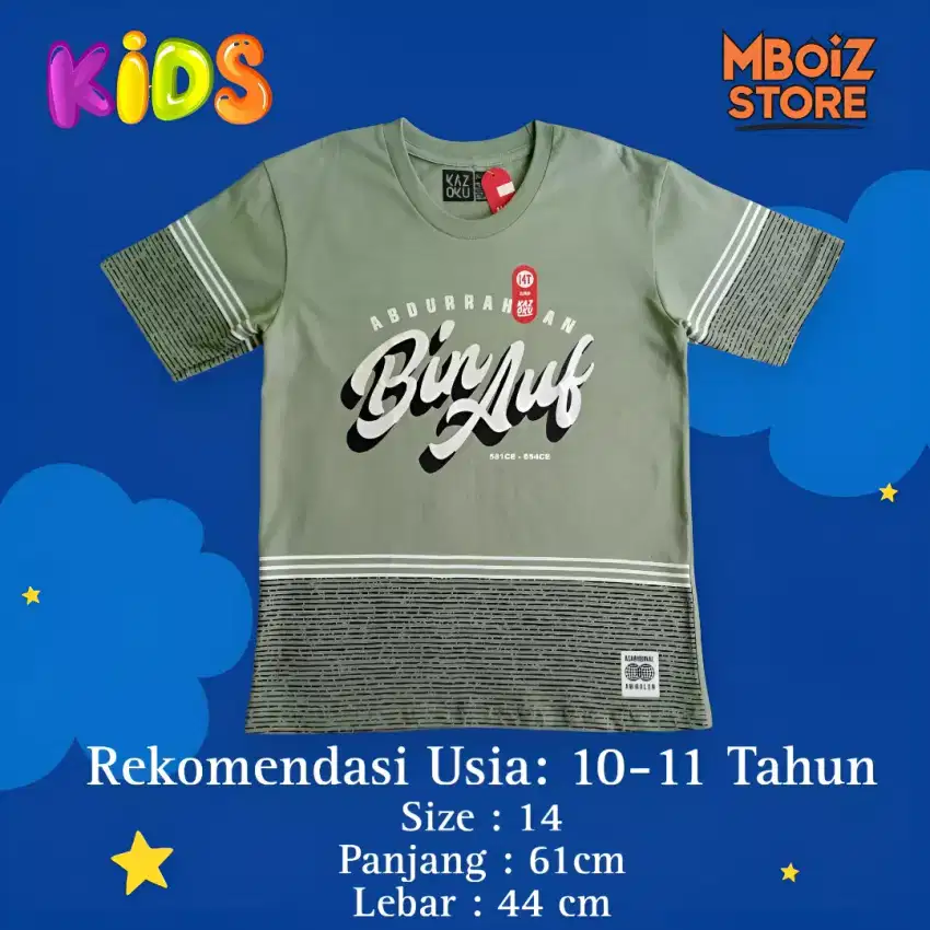 Kaos Abdurahman bin Auf ( Promo 250 Ribu dapat 4 pcs, Harga PASS)