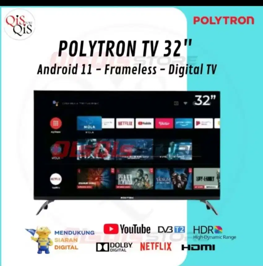 Cicilan Polytron Android TV 32inch PLD 32 AG5759 Mulai dari 0%