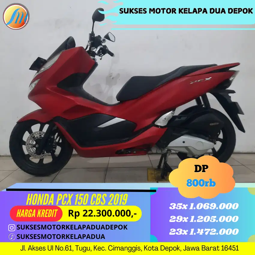 Honda PCX 150 CBS 2019 DP MULAI 800RB SYARAT KTP KK