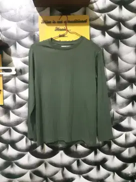 Kaos lengan panjang remaja unisex zara preloved tjap karoeng