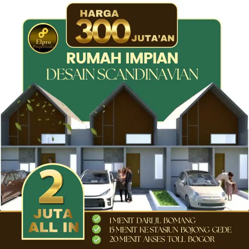 Di Jual Rumah Murah  2 jt An di Bomang Bogor