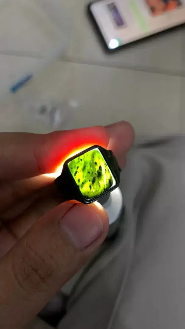 Cincin Batu Black Jade Super (Giok Hitam)