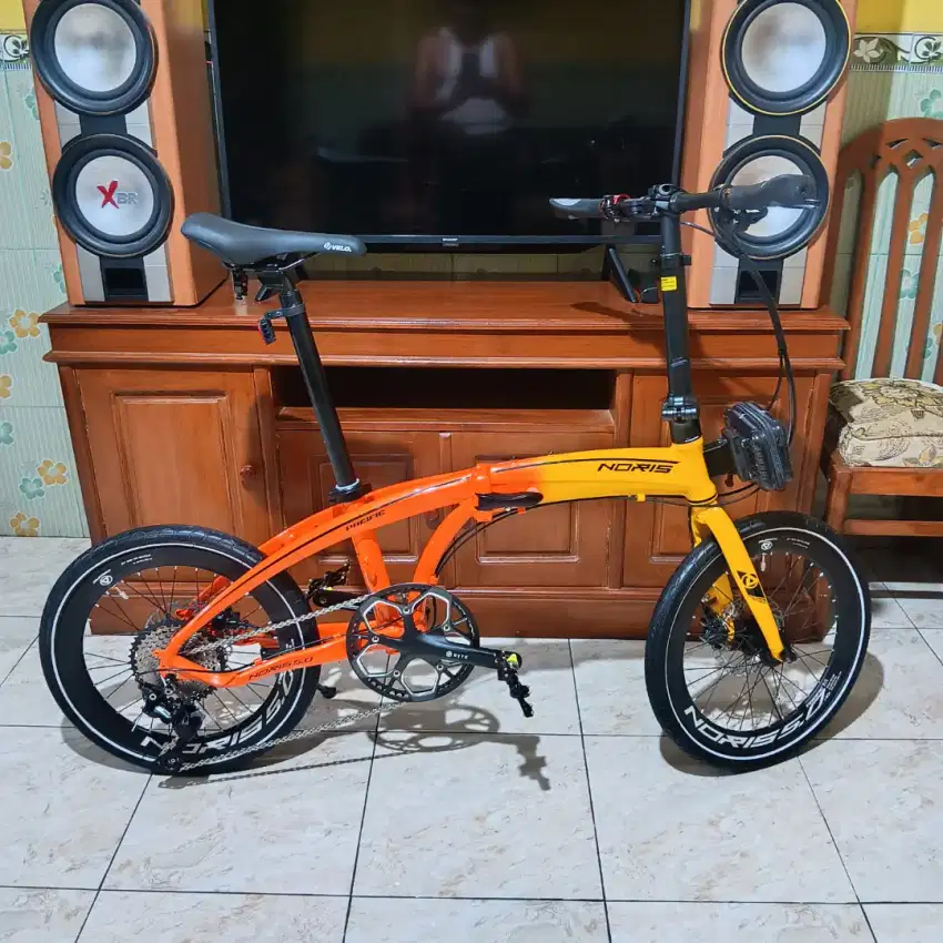 Sepeda lipat pacifik noris 5.0 size 20 deore 10 speed kondisi baru