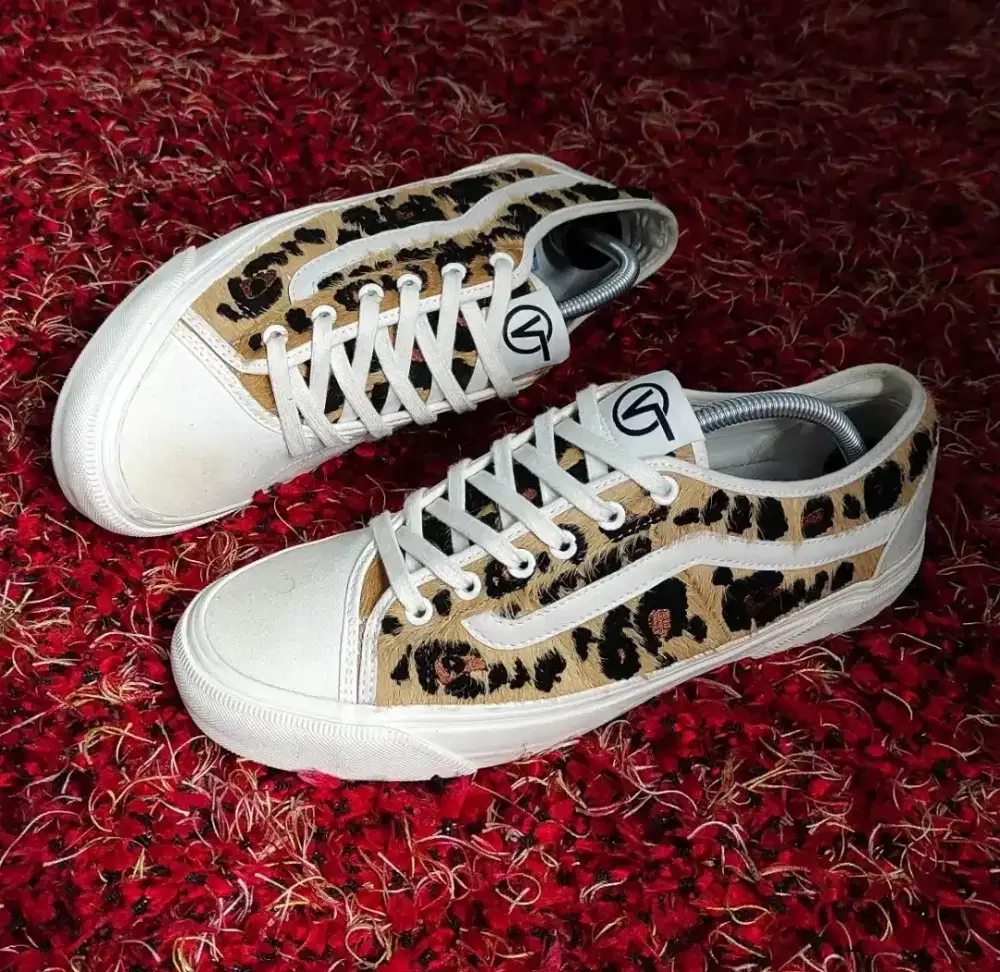 vans bess ni animal leopard marshmallow