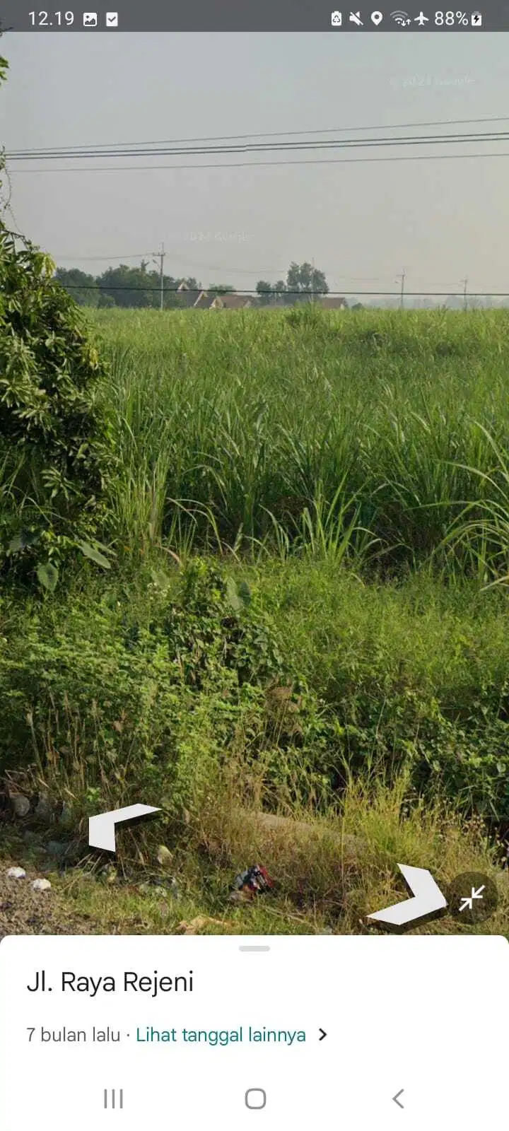 Tanah sawah luas 1,1 HA harga 2 juta permeter di Krembung, SIdoarjo