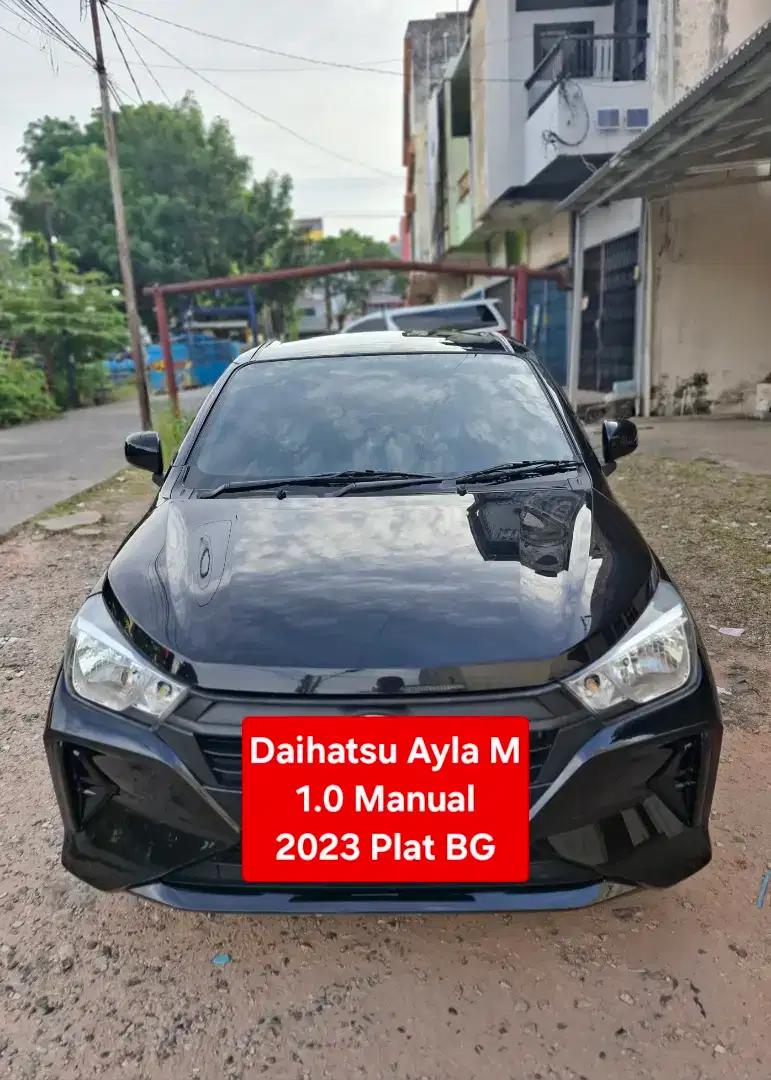 Daihatsu ayla m 1.0 irit 2023 manual plat bg model terkini