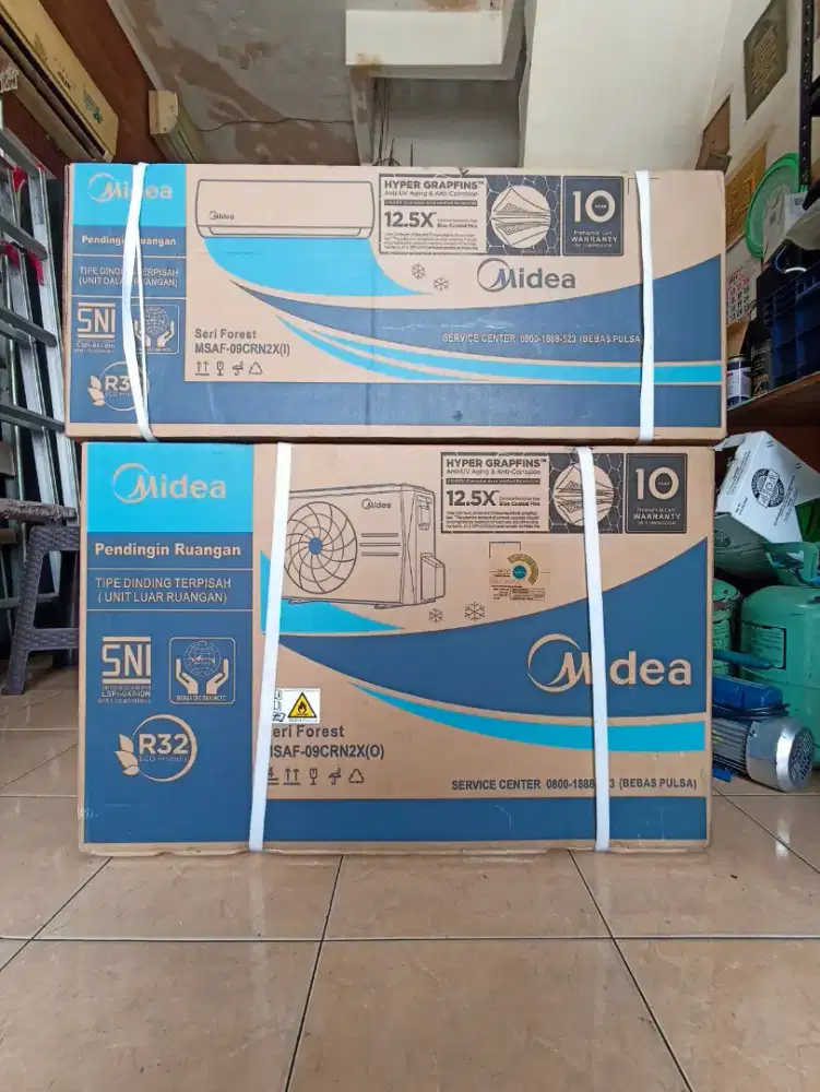 DIJUAL MURAH AC MIDEA 1 PK + PASANG