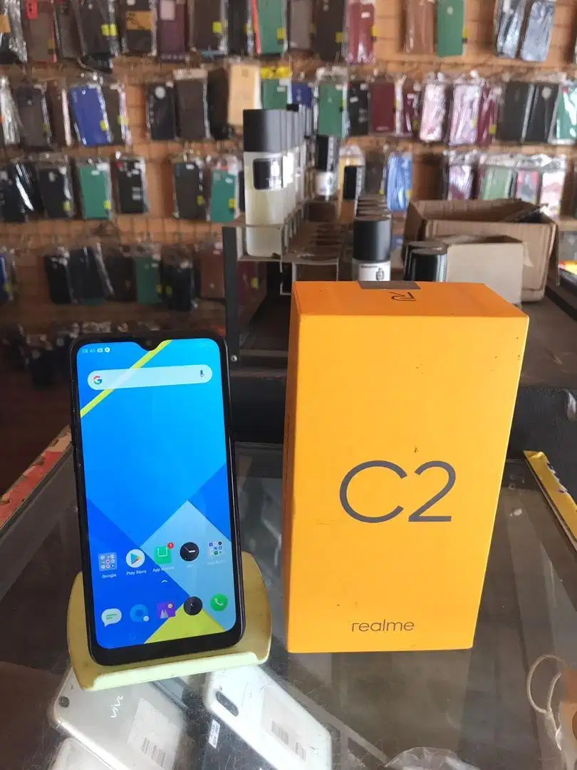 realme c2 ram 3/32 cek aja sepuaanya ketoko,hp+cas,harga pas