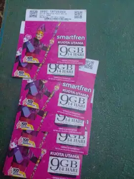 Kartu Smartfren sudah siap dipakai dengan 9giga nya