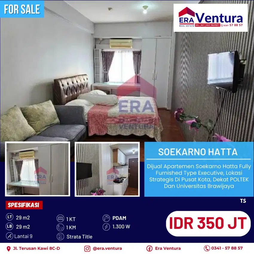 Apartemen Soekarno Hatta Fully Furnished Type Executive