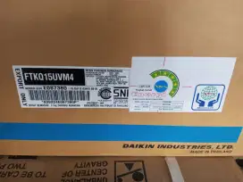 AC DAIKIN INVERTER 1/2 PK 110 WATT BERIKUT PASANG, GARANSI RESMI