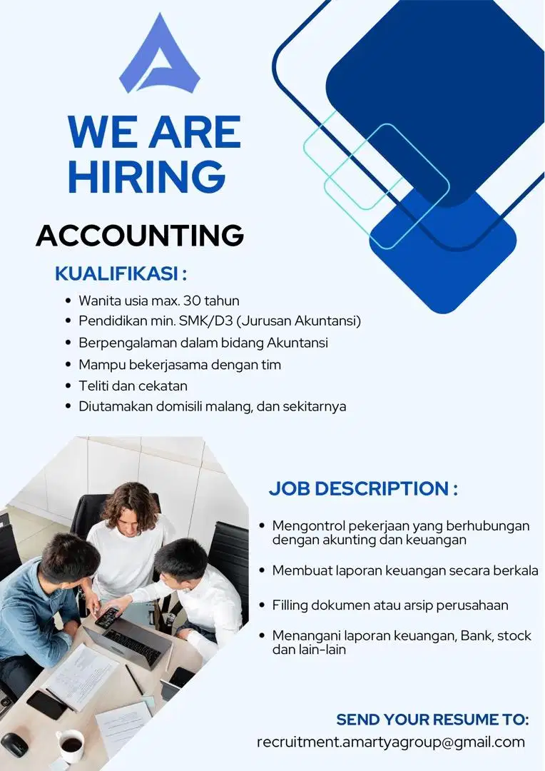 DIBUTUHKAN ACCOUNTING