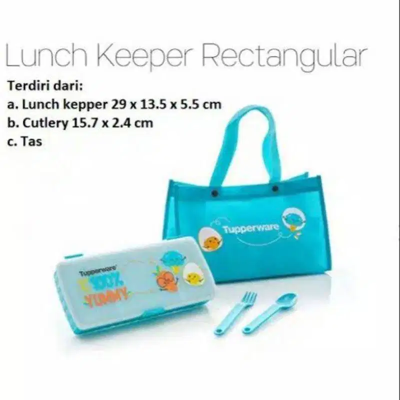 Lunch Keeper Rect W/Bag Tupperware