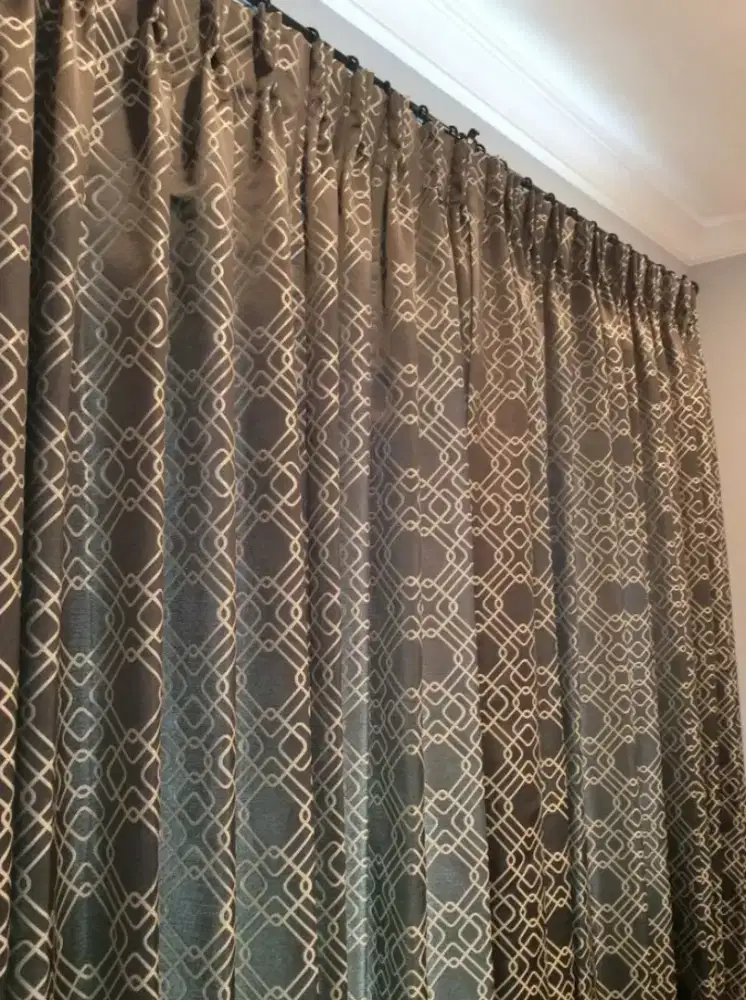 Jabodetabek tirai jendela gordyn hordeng gorden wallpaper dinding 3d