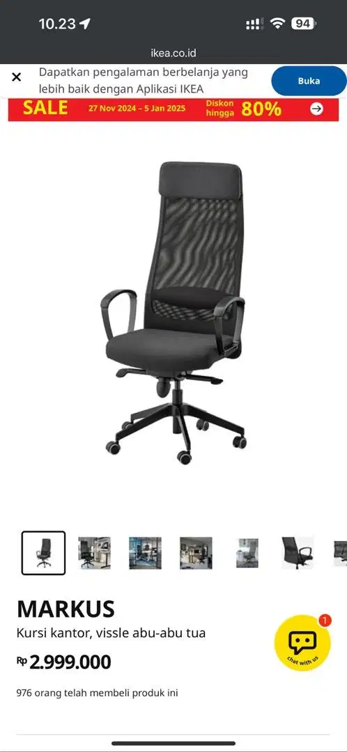 IKEA Markus Office/Home Chair Kursi Kantor