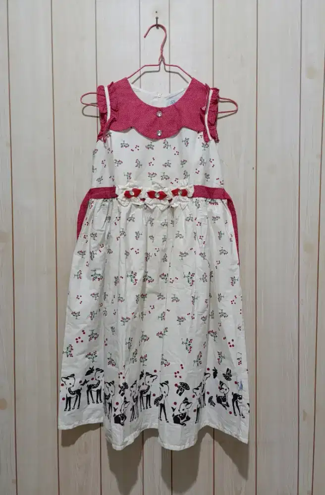JUAL CEPAT DRESS PESTA ANAK DONITA MASIH GRESS BARU MASIH ADA LABELNYA