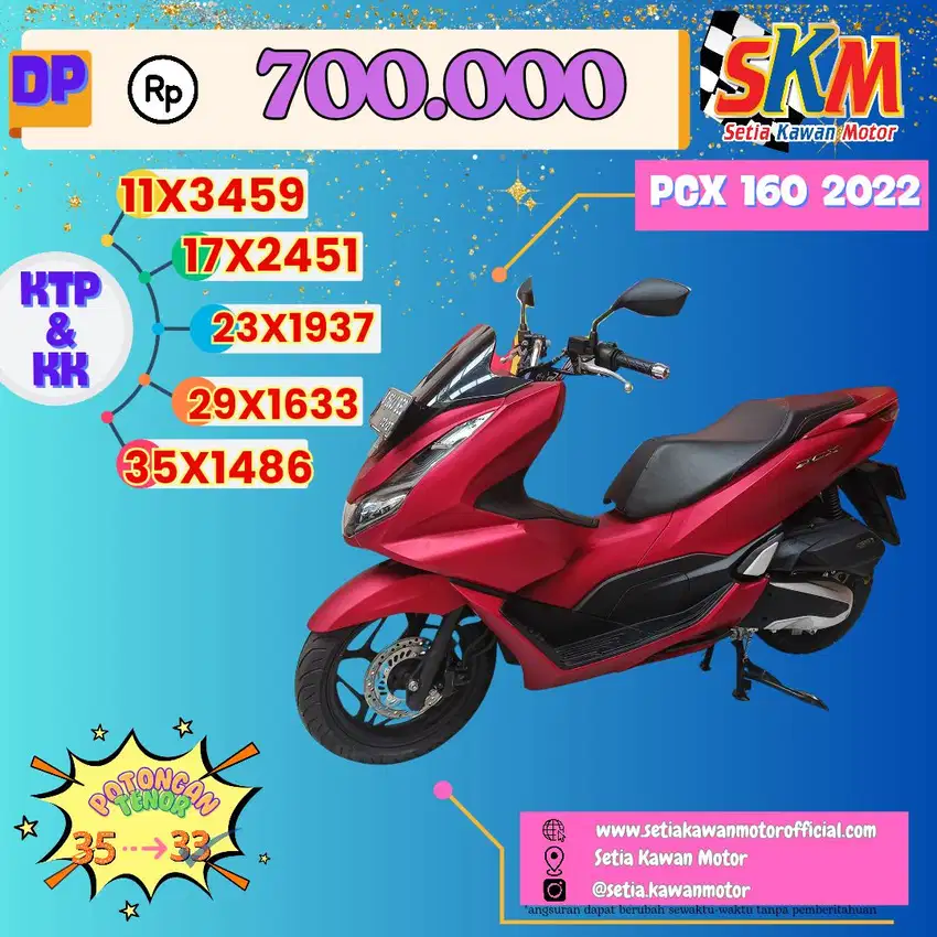 GEBYARR PROMO DP 700K Honda PCX 160 2022