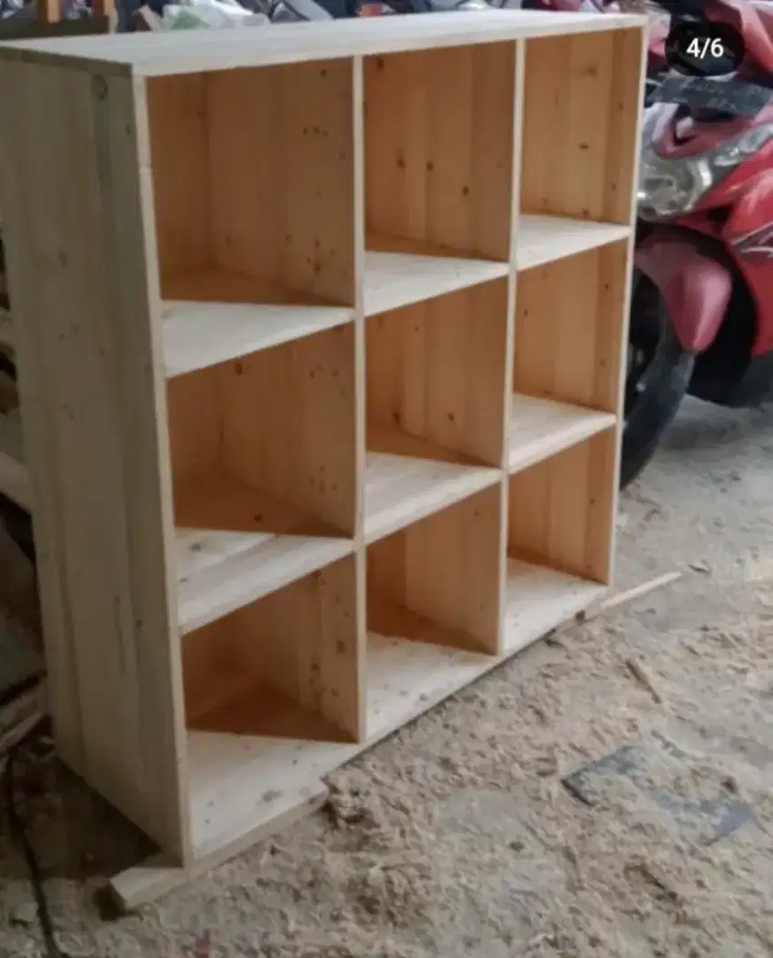 Lemari Locker kabinet kayu, Rak Loker Sepatu, Loker Serbaguna