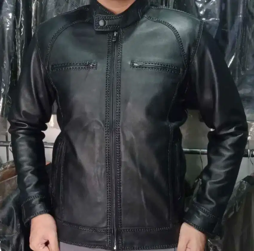 Jaket pria kulit asli garut