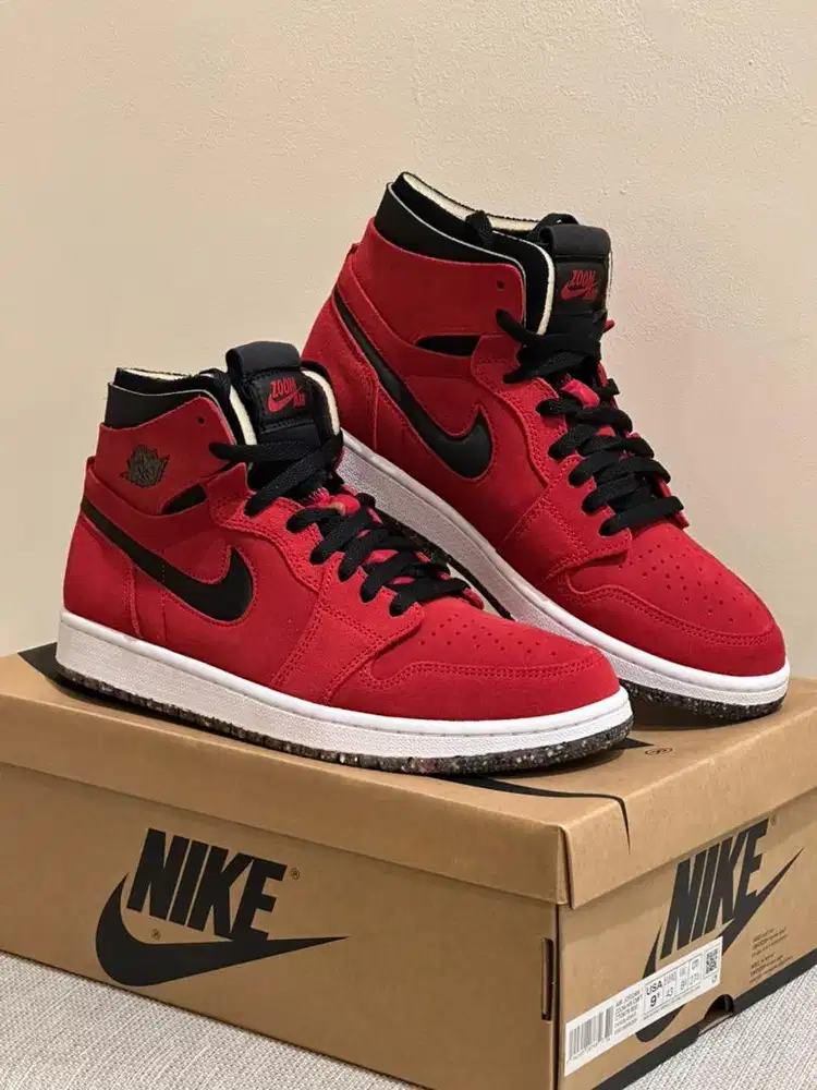 Nike Air Jordan 1 Zoom Air CMFT Red Suede Original - Size 43