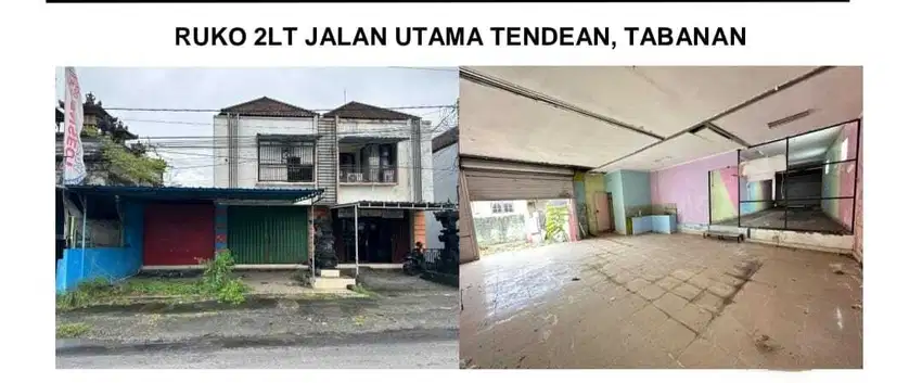 Ruko 2LT Siap Untuk Usaha Apapun, Lokasi Strategis Di Jl. Raya Tendean