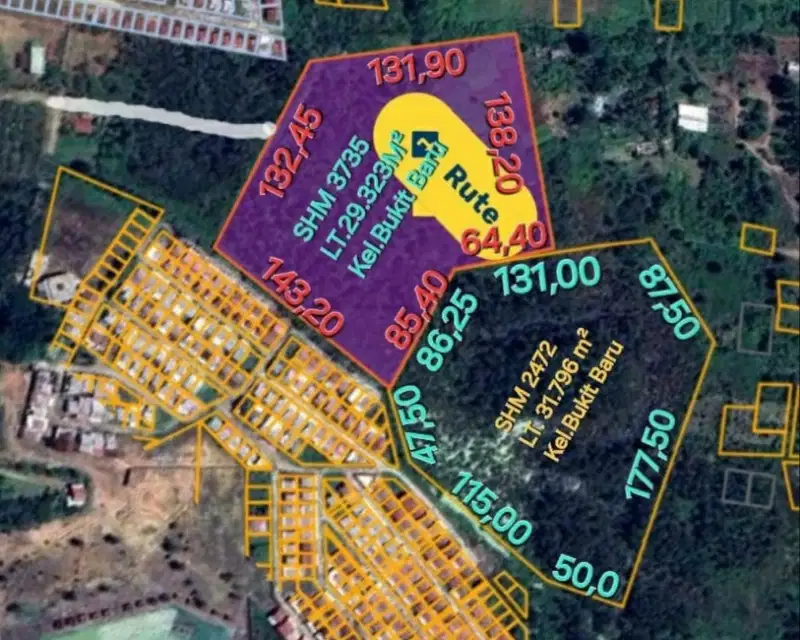 Dijual Tanah 6,1 Ha (61.000m2) di Tanjung Barangan Palembang