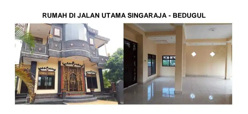 Rumah + Ruang Usaha 2LT Di 0 Jl. Raya Singaraja Bedugul, Sukasada