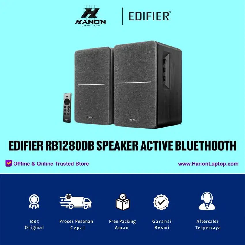 EDIFIER R1280DB POWERED BOOKSHELF STUDIO MONITOR HOME OFFICE GAMING