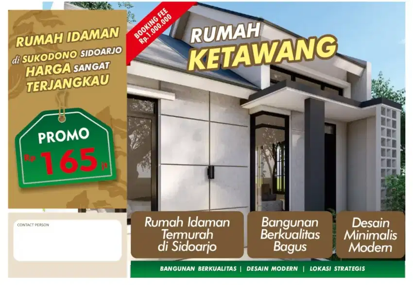 Rumah Murah Siap Bangun, Desain Modern Minimalis