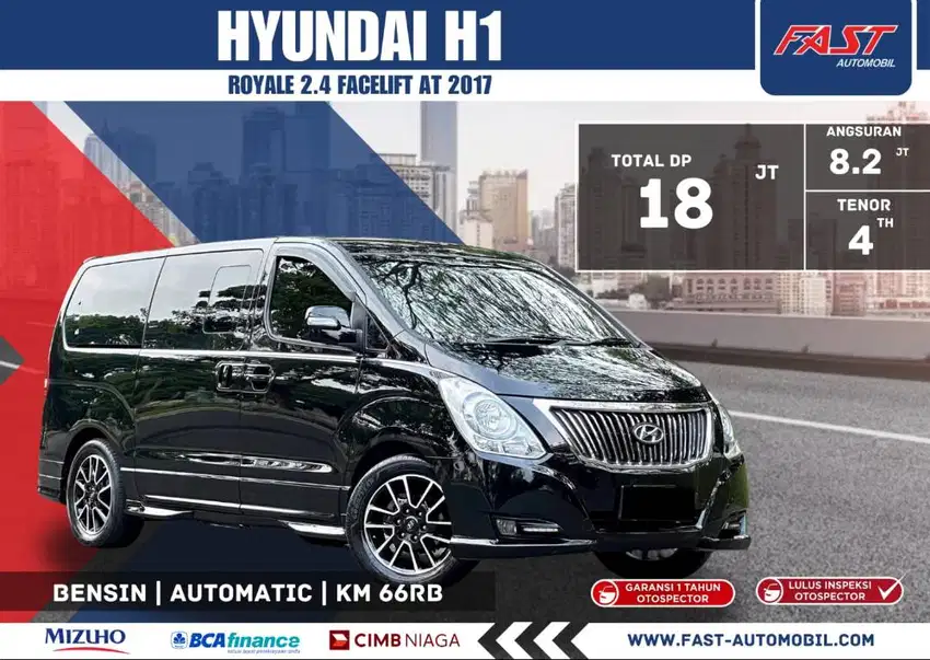 DP 18JT HYUNDAI H1 ROYALE 2017 FACELIFT 2.4 BENSIN LOW KM.66RB #F7ST