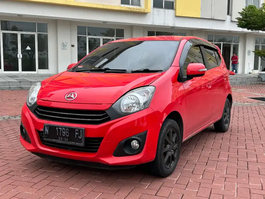 Daihatsu ayla X 1.0 matic 2021 automatic AT METIC merah mulus facelift