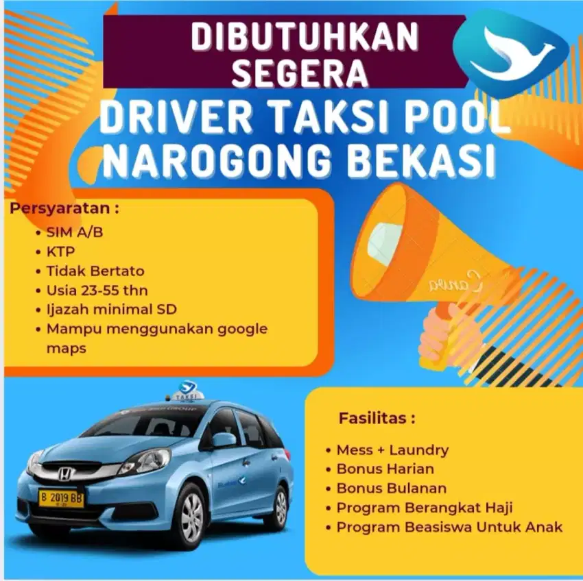 Dibutuhkan Segera Driver Professional!