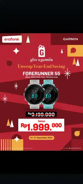 Smartwatch gamin cicilan bebas angsuran satu bulan