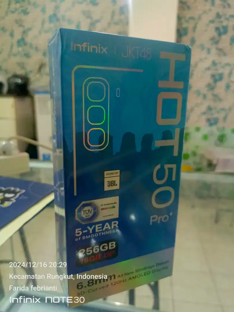 Infinix hot 50 pro plus 8+8/256gb baru garansi resmi bisa TT Kredit